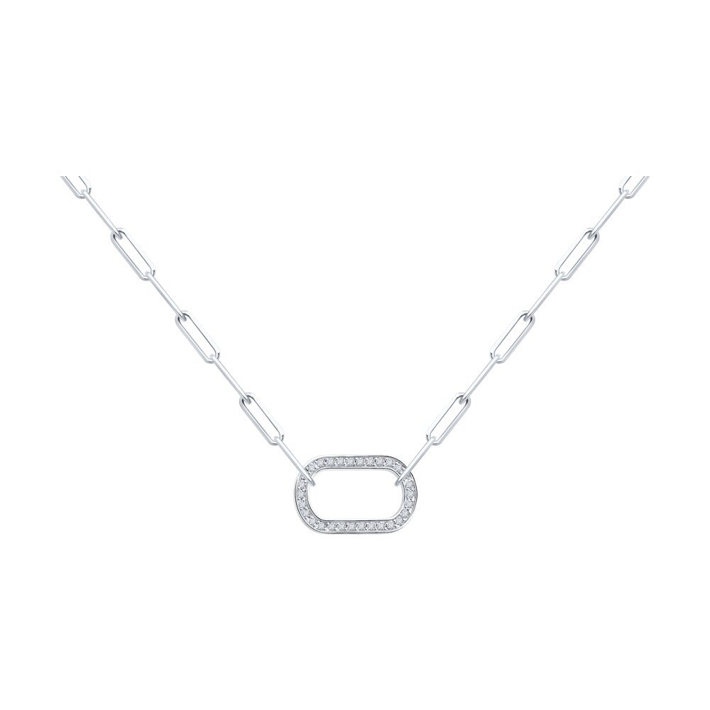 

Колье из золота р. 50 см SOKOLOV 1070385-3, бриллиант, 1070385-3