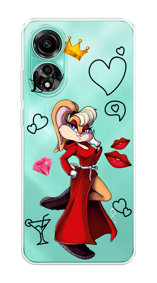 

Чехол на Oppo A78 4G "Rich Lola Bunny", Красный;бежевый;оранжевый, 2514750-1