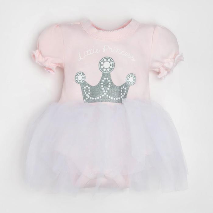 

Боди с юбкой Крошка Я Princess, цвет розовый, рост 74-80 см, Princess-3