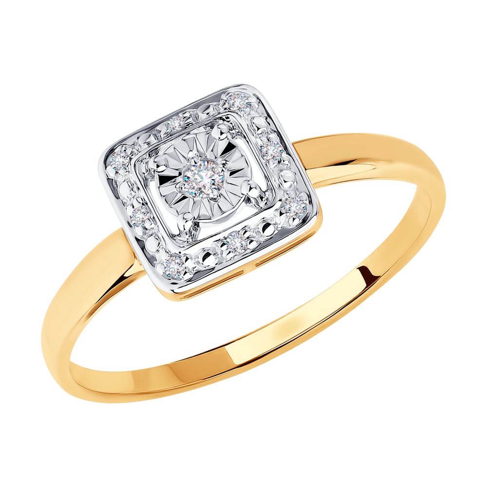 

Кольцо из золота с бриллиантом р 16 Diamant 51-210-00306-1