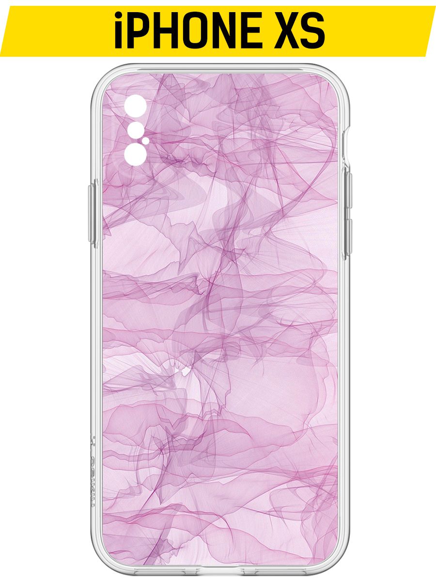 

Чехол-накладка Krutoff Clear Case Абстракт 4 для iPhone XS, Прозрачный
