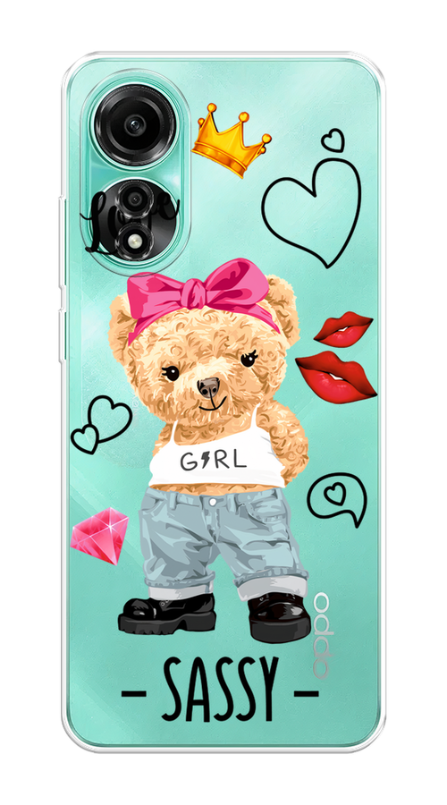 

Чехол на Oppo A78 4G "Sugar Mommy", Голубой;белый;розовый, 2514750-1