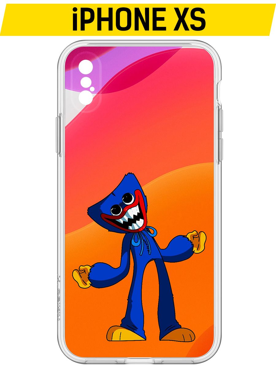 

Чехол-накладка Krutoff Clear Case Хаги Ваги для iPhone XS, Прозрачный