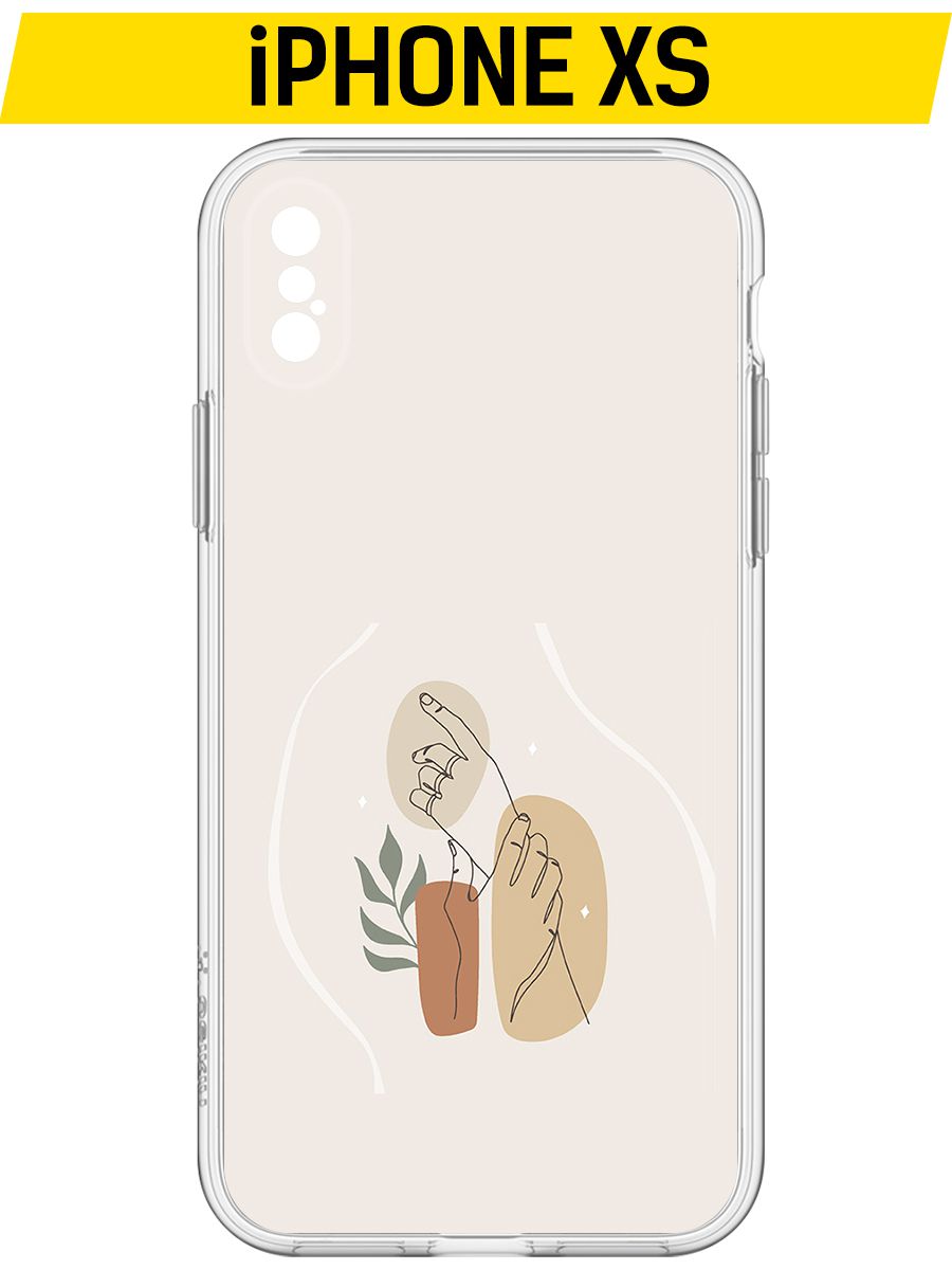 

Чехол-накладка Krutoff Clear Case Тонкость для iPhone XS, Прозрачный