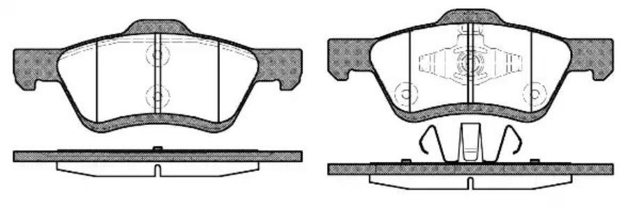 

Колодки дисковые п. For REMSA 112400 1124 00 =GDB1752=P 24 085 [4778223]