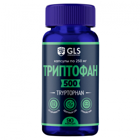 фото Аминокислота триптофан (l-триптофан) 500 gls pharmaceuticals, 90 капсул