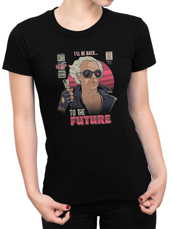 фото Футболка женская dream shirts назад в будущее - back to the future черная 2xl