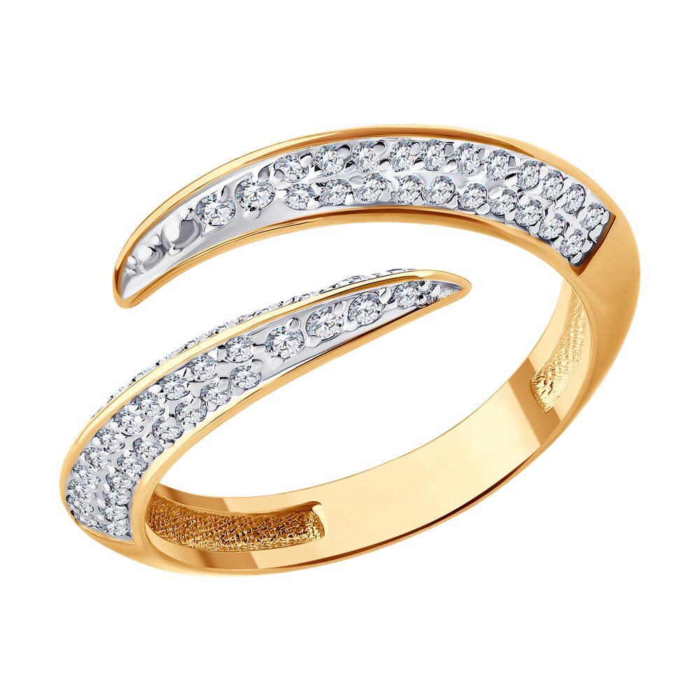 

Кольцо из золота р. 16 Diamant 51-110-02811-1, фианит, 51-110-02811-1