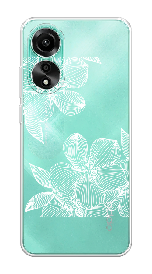 

Чехол на Oppo A78 4G "Крокус", Белый;прозрачный, 2514750-1