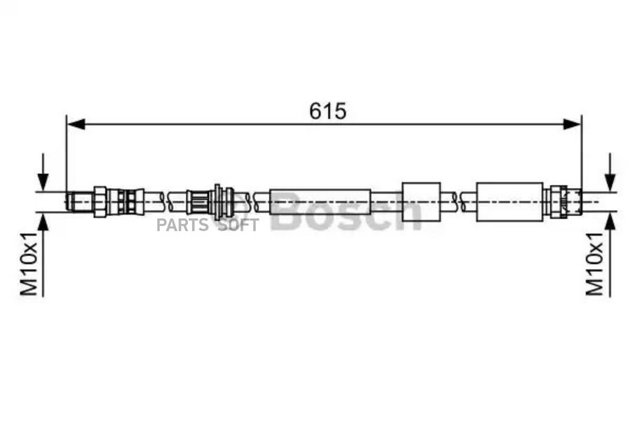 

1 987 481 615 шланг тормозной передний BMW 1/3 F20/F30 1.6-3.0/1.6d-3.0d 10> L=615