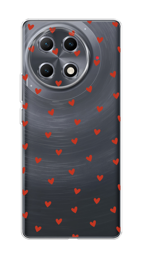 

Чехол на Tecno Camon 30S "Red hearts", Красный;прозрачный, 309650-1