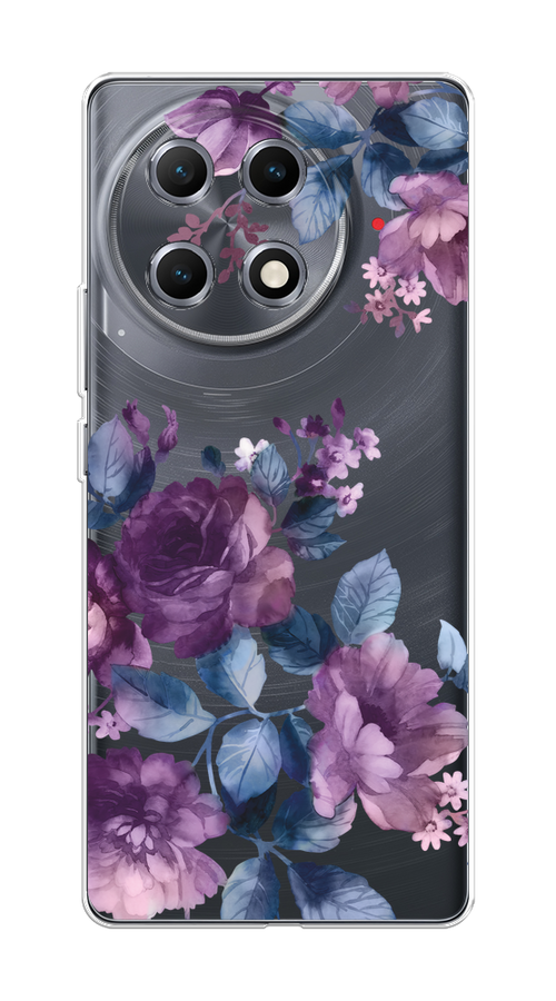 

Чехол на Tecno Camon 30S "Purple Blossoms", Синий;фиолетовый, 309650-1