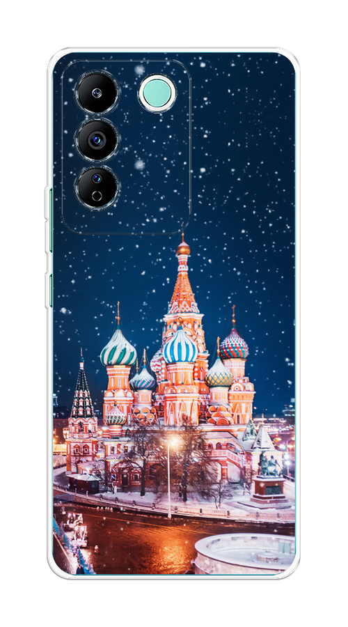 

Чехол на Vivo T2 4G "Москва 1", Коричневый;синий;белый, 269550-1