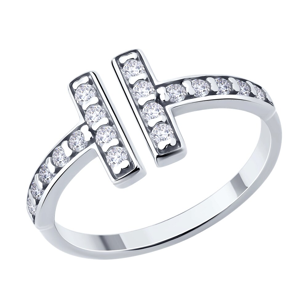

Кольцо из серебра р. 18 Diamant 94-110-02261-1, фианит, 94-110-02261-1