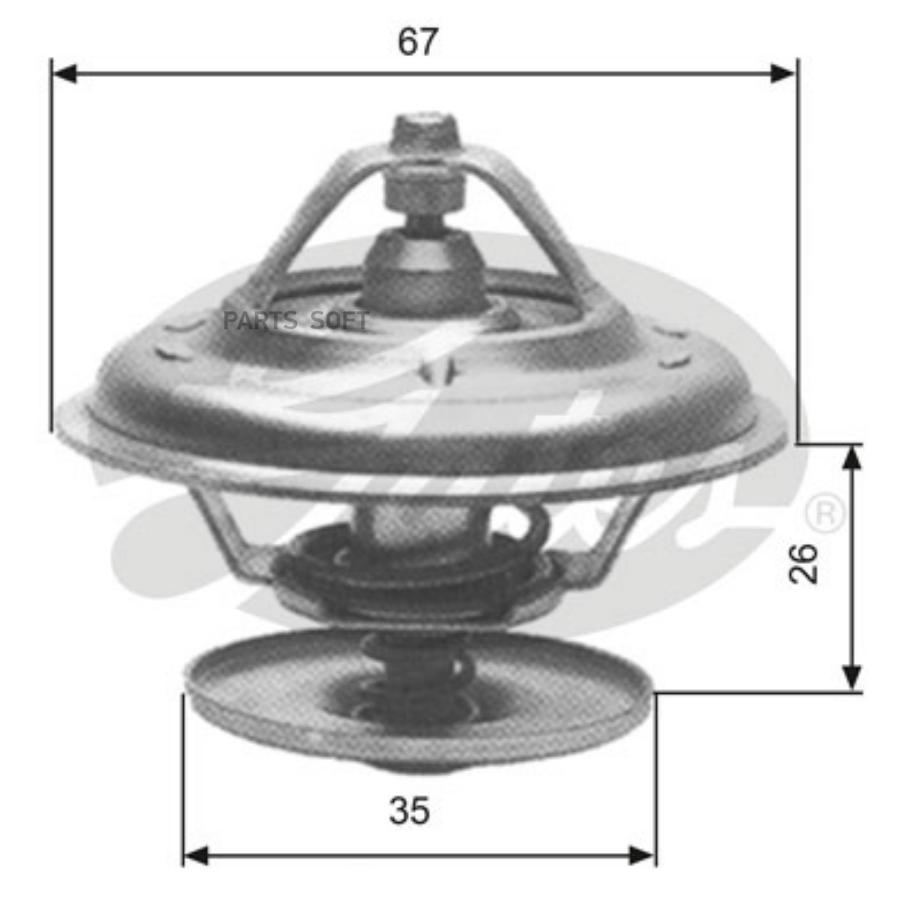 GATES Термостат GATES TH11680G1