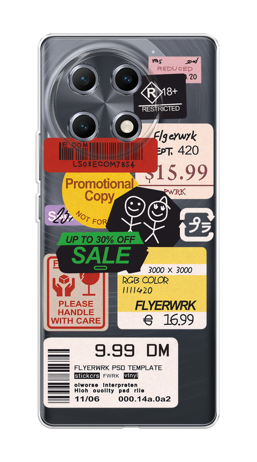 

Чехол на Tecno Camon 30S "Коллаж из наклеек", Красный;желтый;зеленый;белый, 309650-1