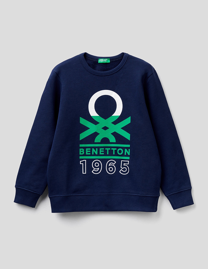 

Свитшот для мальчиков Benetton цв. синий р.146, 21A_3J68C15B6