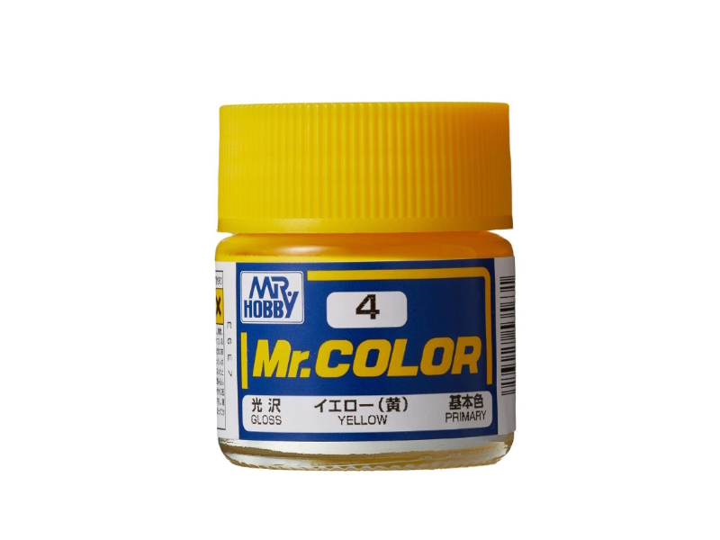 

Краска акриловая MR.HOBBY Mr.Color Yellow на специальном разбавителе, глянцевая, MH-C4, Желтый