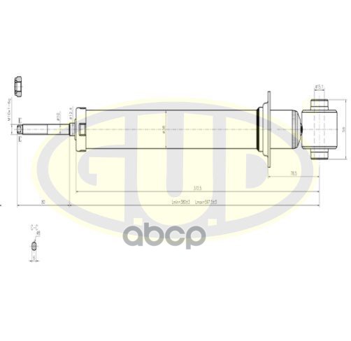 

GUD GSA665501 Амортизатор перед масл opel astra f -98 () 1шт