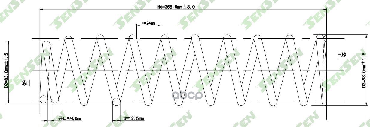 

Пружина Подвески Передней Honda Cr-V -02 Sensen SCP10142