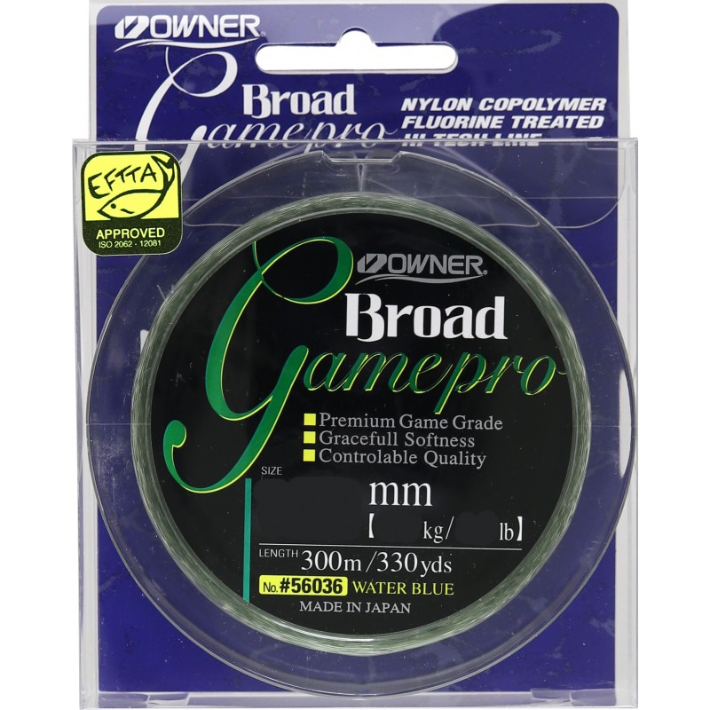Леска OWNER Broad Game Pro blue 300м 022мм 324кг 1319₽