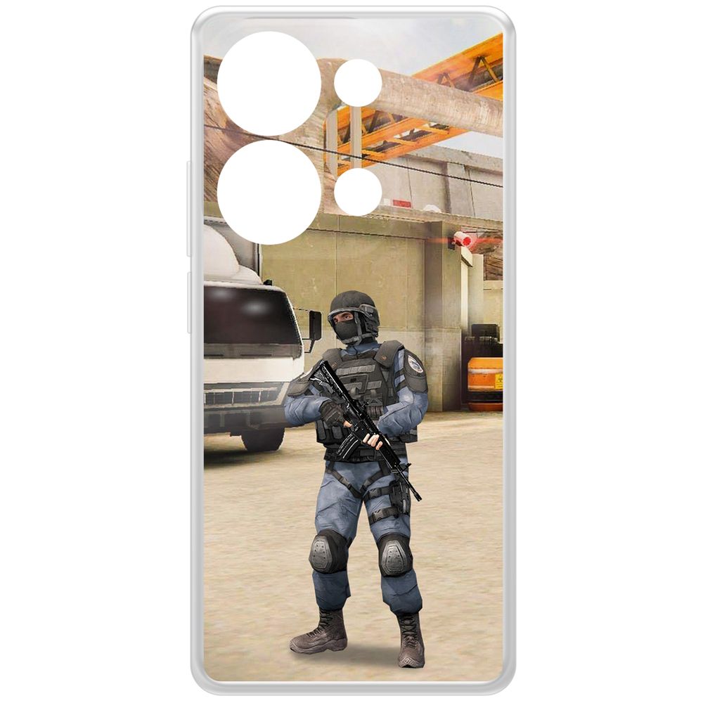 

Чехол-накладка Krutoff Clear Case Cтандофф 2 (Standoff 2) - GIGN для Xiaomi Poco M6 Pro 4G, Прозрачный