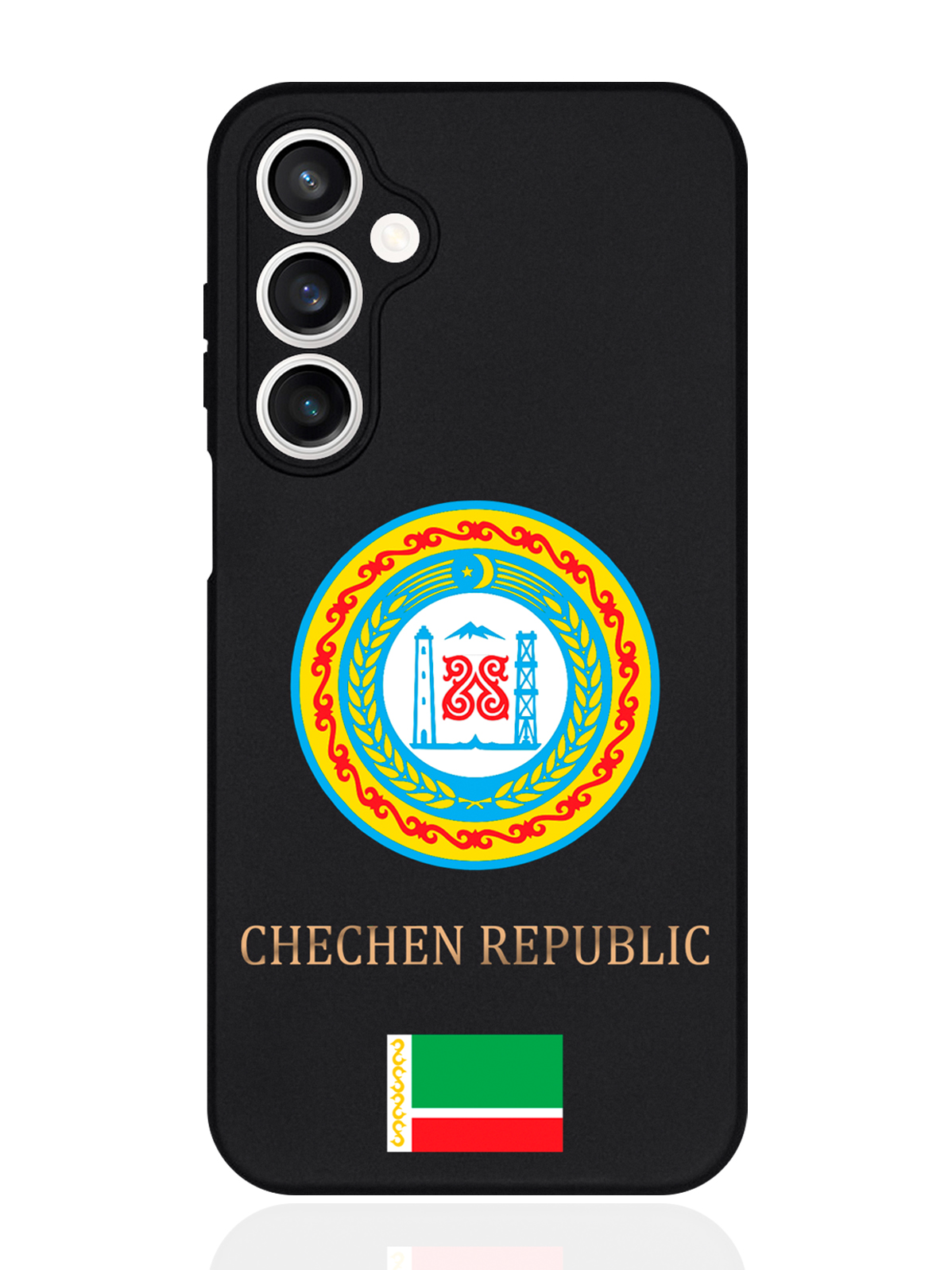 

Чехол для смартфона Samsung S23Fe Герб Чечни, Разноцветный, Samsung