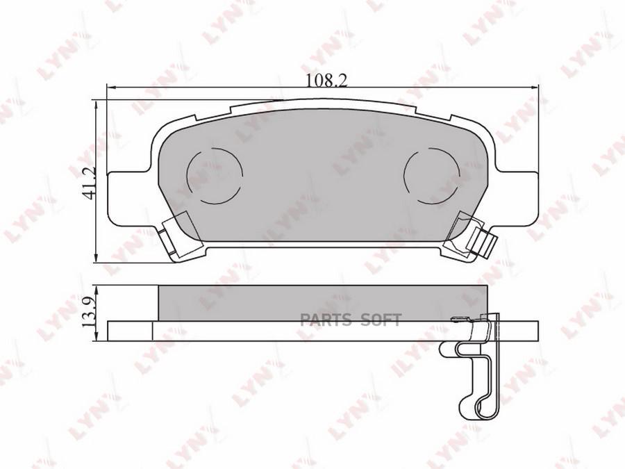 

Колодки торм.зад.SUBARU IMPREZA 2.0 00=>/FORESTER 97=>/LEGACY 00-03/2.5-3.0 03=>