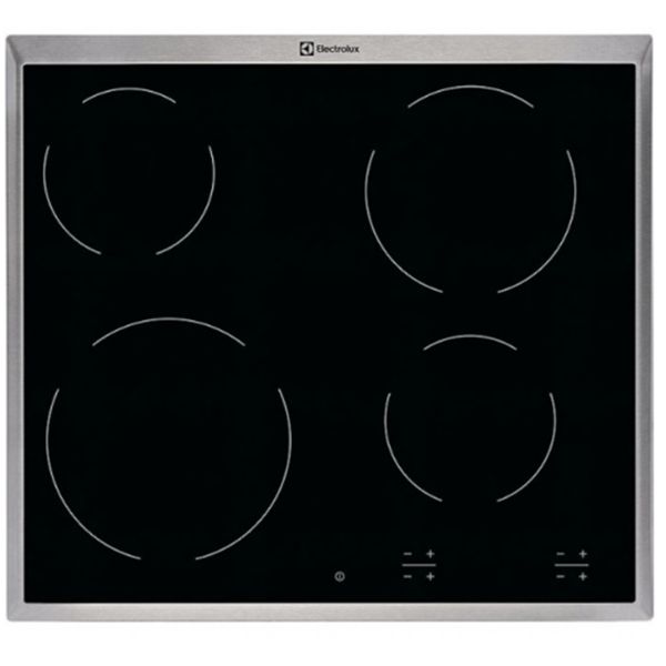 фото Встраиваемая варочная панель электрическая electrolux cpe6420kx black