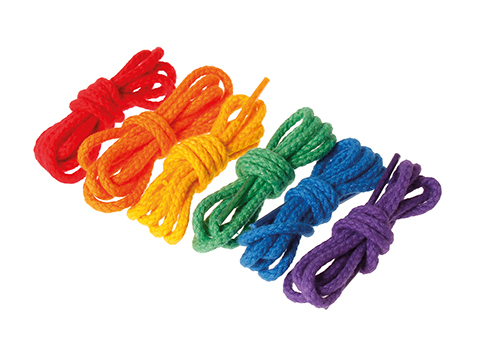 фото Набор шнурков grimms для шнуровки бусин, цветные 10319