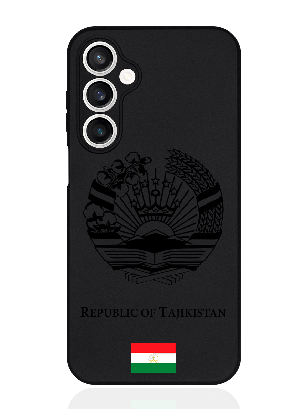 

Чехол для смартфона Samsung S23Fe Черный лаковый Герб Таджикистана, Samsung