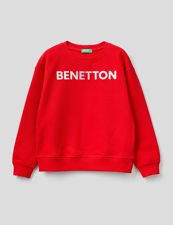 

Свитшот для девочек Benetton цв. красный р.128, 21A_3J68C15B9