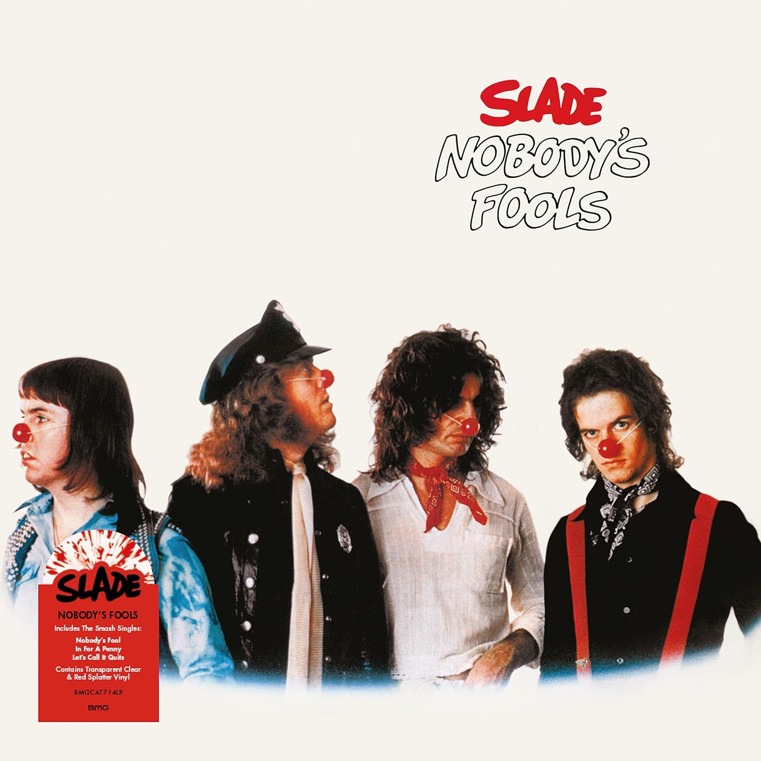 

Slade Nobodys Fools (Transparent Clear/Red Splatter) (LP)