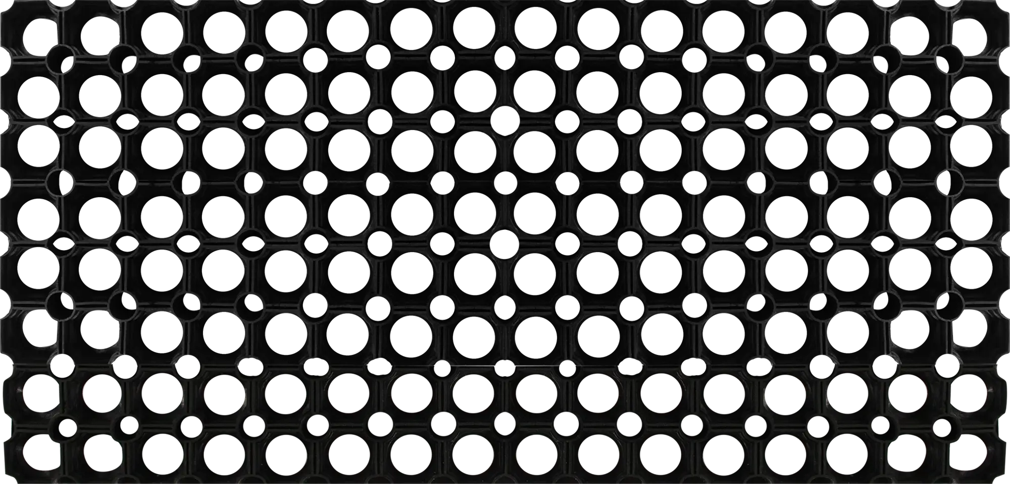 

Коврик ячеистый 40x60 см резина цвет чёрный