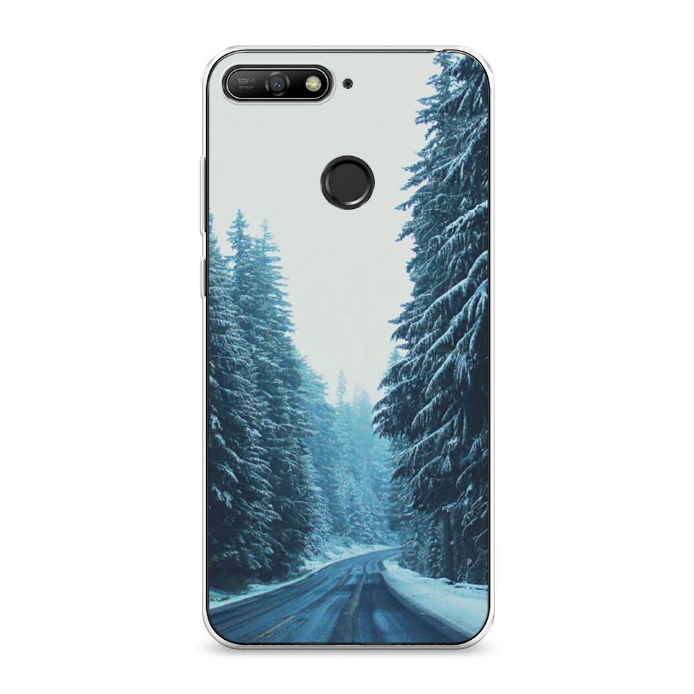 

Чехол на Honor 7CЗима 9, Бежевый;голубой;черный, 65750-2