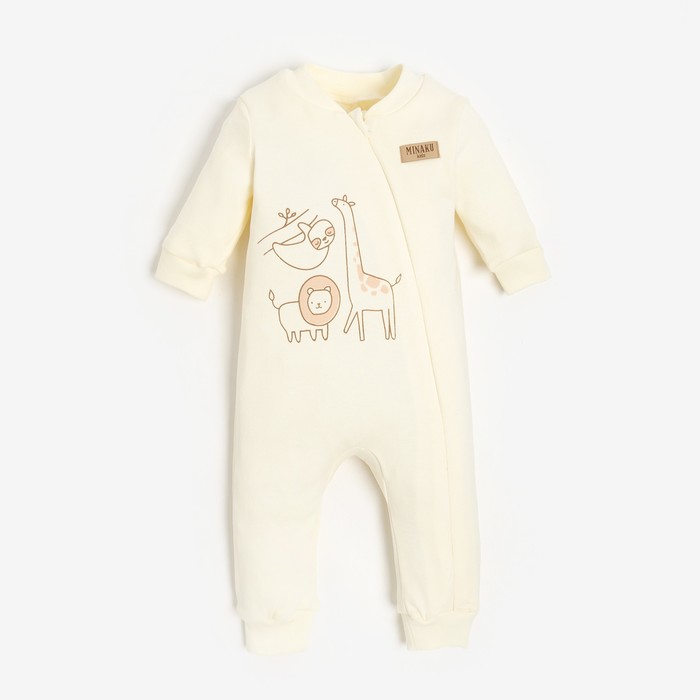 

Комбинезон детский MINAKU Basic Line BABY, белый, 86, Basic Line BABY