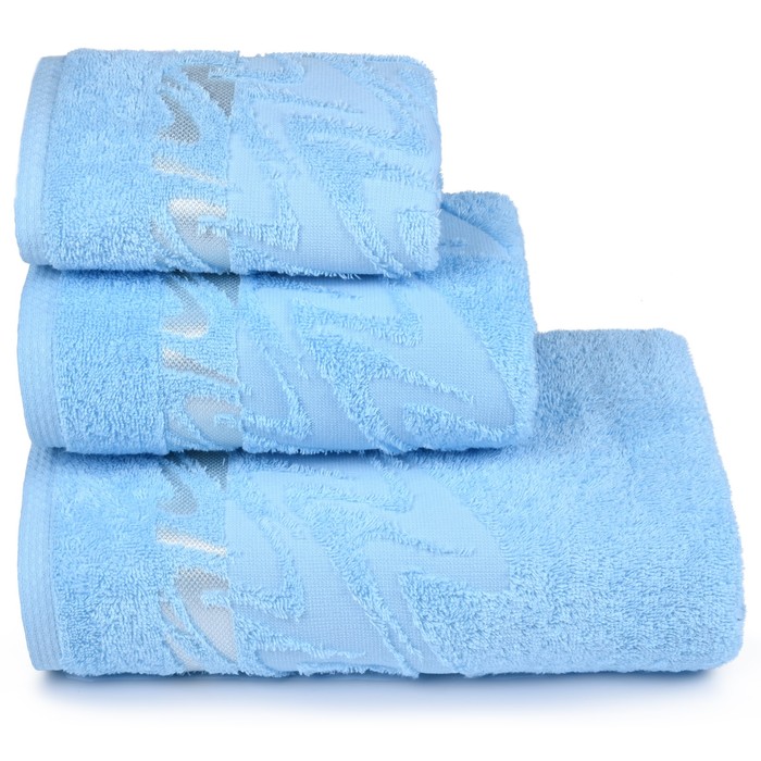 

Cleanelly Полотенце махровое «Brilliance» 50х90 см, цвет голубой, 400 гр/м2