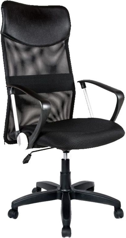 Компьютерное кресло Евростиль Комфорт Люкс Арфа сетка черная (профи)