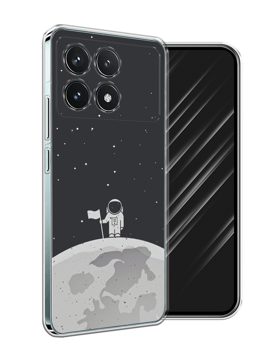 

Чехол Awog на Xiaomi Redmi K70 5G "Первый на Луне", Черный, 320850-1