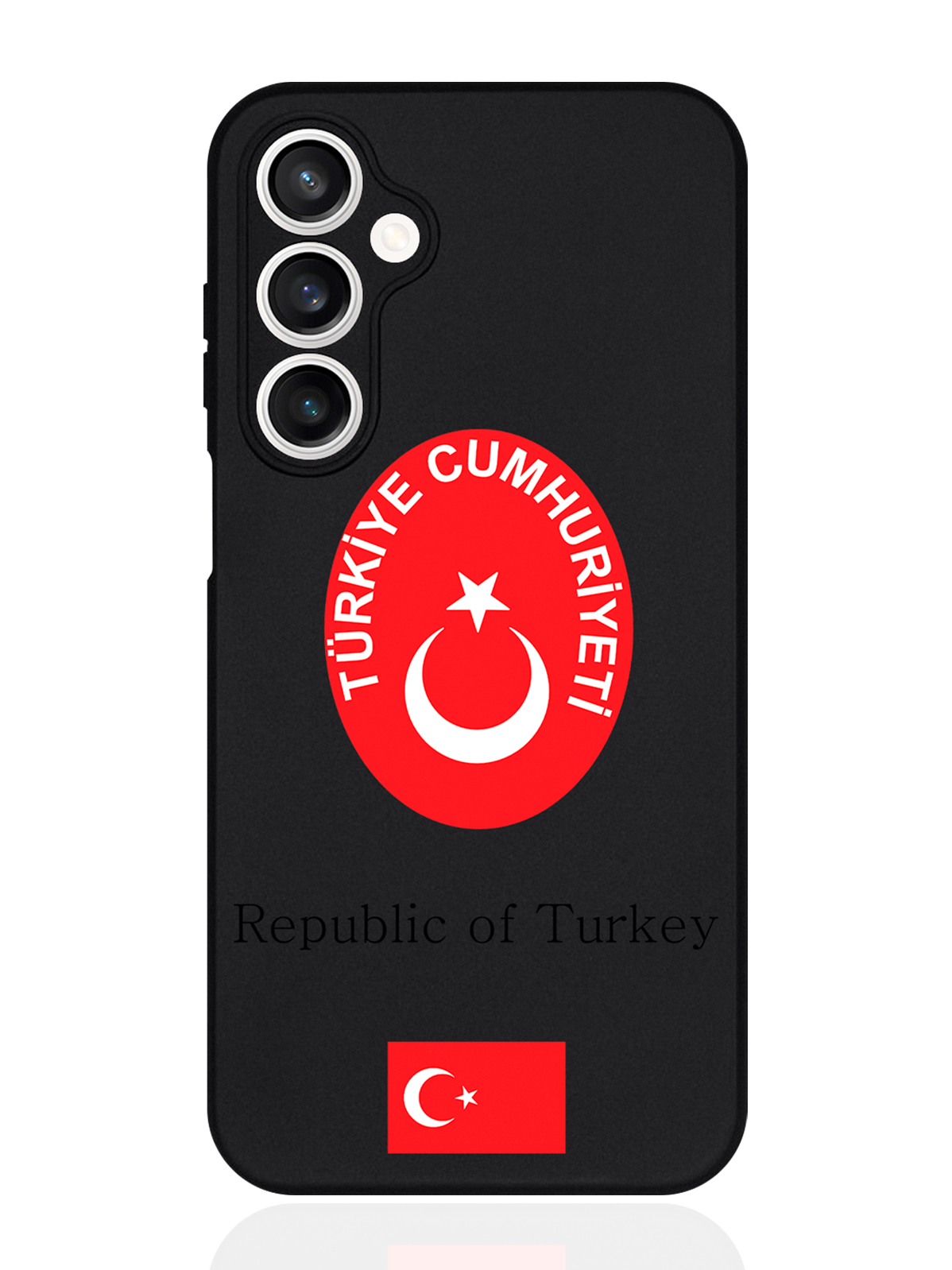 

Чехол для смартфона Samsung S23Fe Герб Турции, Красный;белый;черный, Samsung