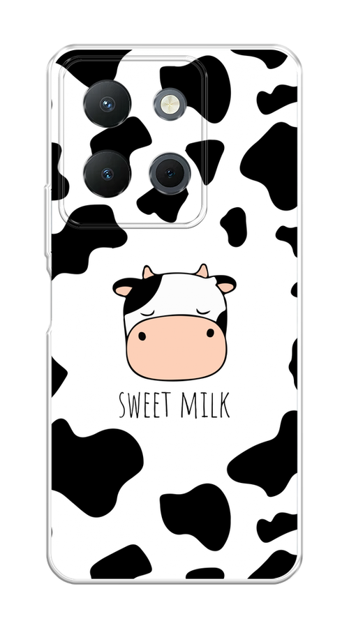 

Чехол на Vivo Y36 4G "Sweet milk", Розовый;белый;черный, 269250-1