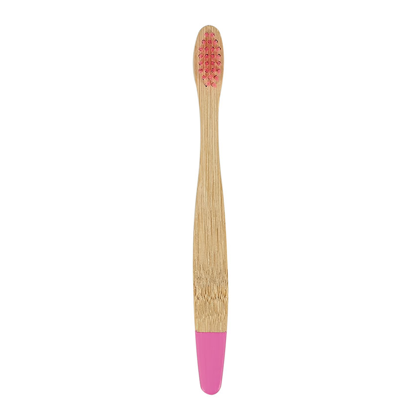 Щетка зубная для детей ACECO бамбуковая розовая мягкая 182365