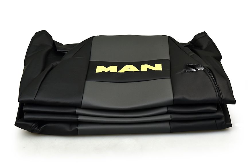

Чехлы на сиденья MAN TGA из экокожи Серые (2 ремня), Серый