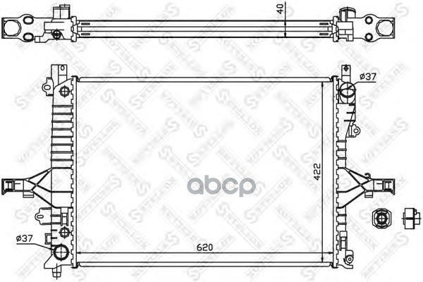 

10-25165-Sx_Радиатор Системы Охлаждения Акпп Volvo S60/V70/S80 2.4/2.8/2.5Tdi 99-03