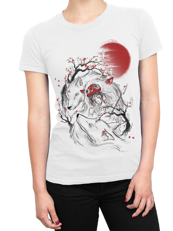 

Футболка женская Dream Shirts Принцесса Мононоке белая 2XL, Принцесса Мононоке