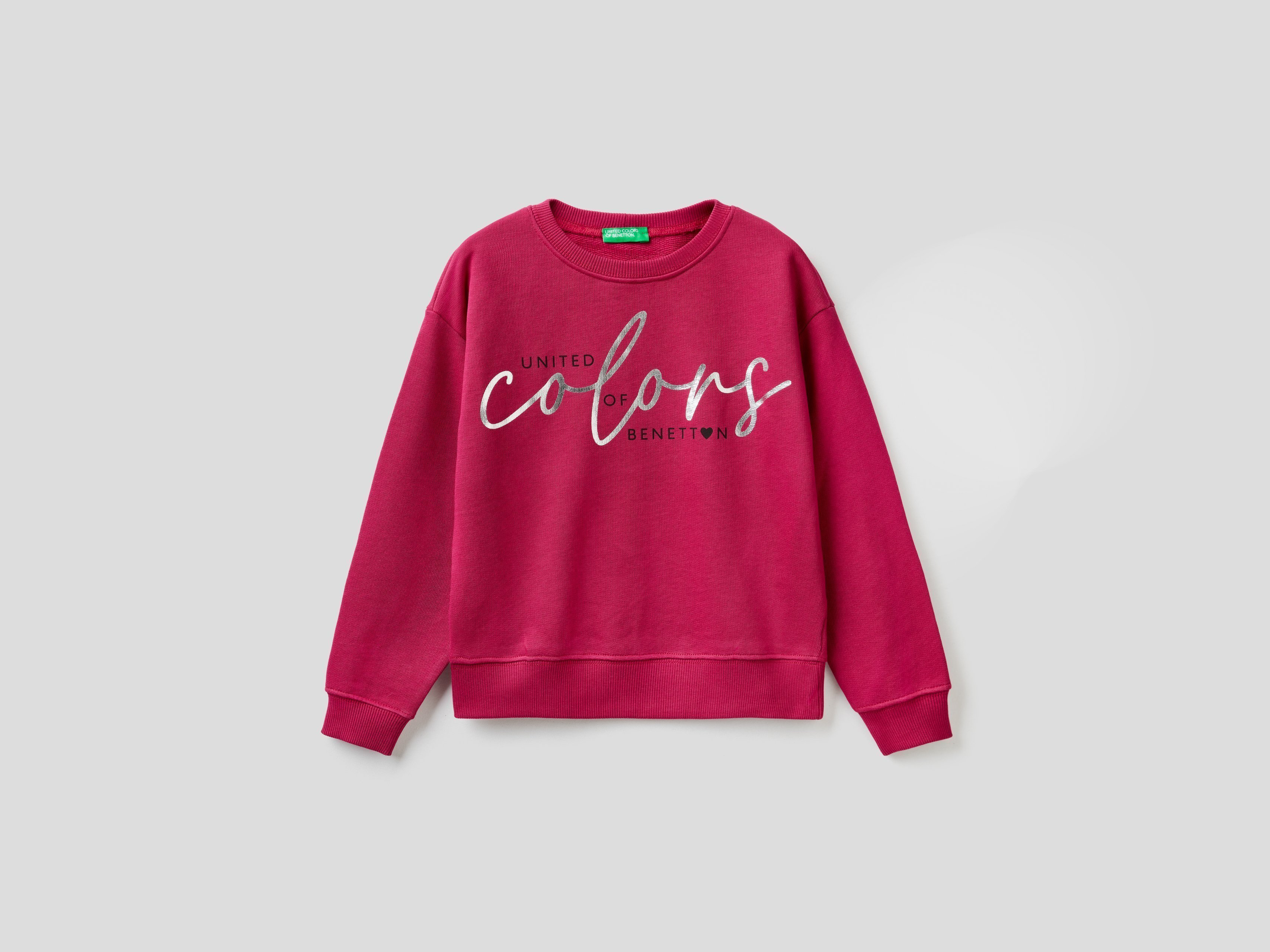 

Свитшот для девочек Benetton цв. фиолетовый р.158, 21A_3J68C15B9