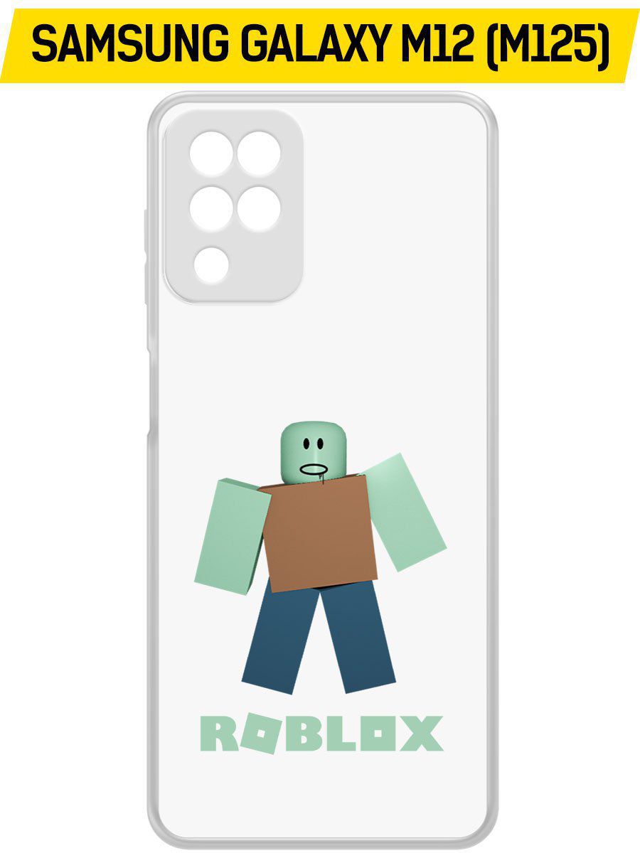 

Чехол-накладка Krutoff Clear Case Roblox-Зомби для Samsung Galaxy M12 (M125), Прозрачный