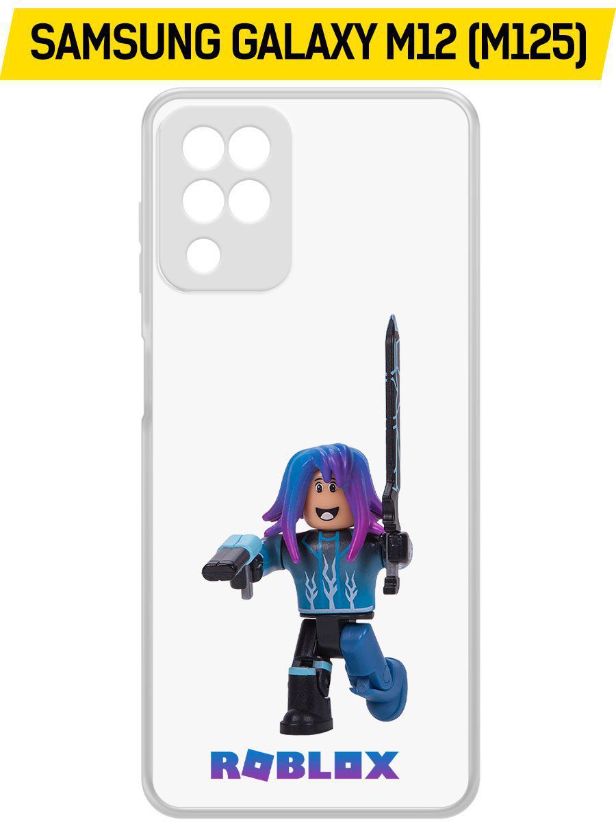 

Чехол-накладка Krutoff Clear Case Roblox-Паркурщик для Samsung Galaxy M12 (M125), Прозрачный