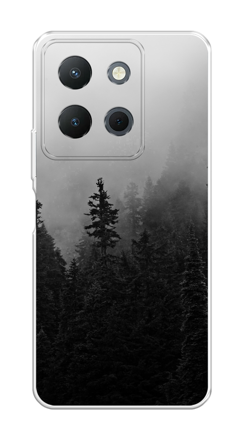 

Чехол на Vivo Y36 4G "Туманный лес", Серый;черный, 269250-1