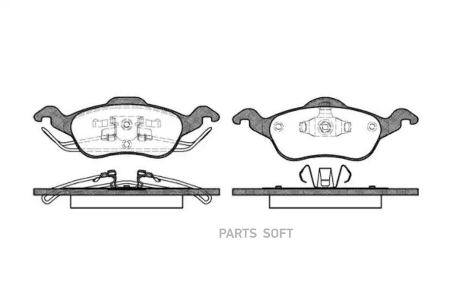 

691 00 =FDB1318=571967B колодки дисковые п. Ford Focus 1.4i-2.0i/1.8TDi &16V 98>